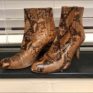 Zara snake skin boots